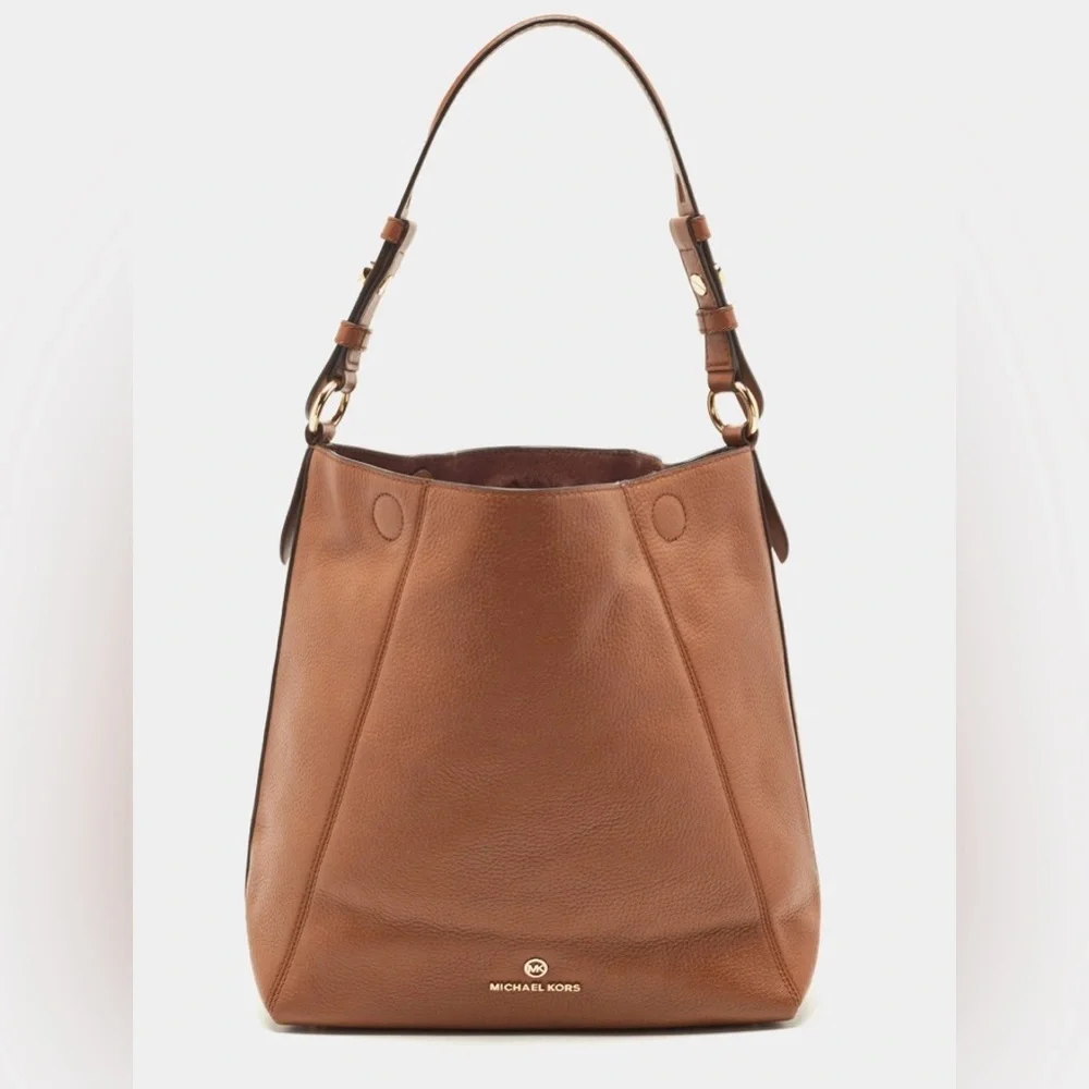Michael Kors Tan Leather Shoulder Bag - Picture 1 of 16